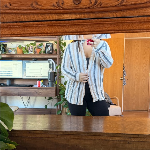 Striped Button-Up Shirt - Picture 5 of 5